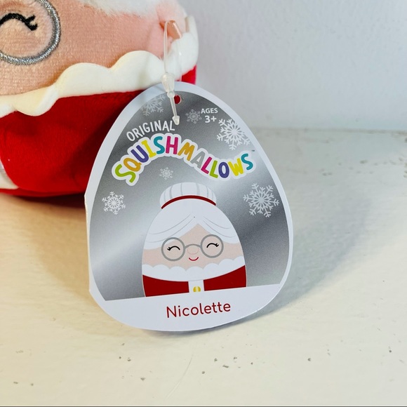 NEW Squishmallow Christmas mini Santa Nick, Nicolette, Emmy elf 4.5 inch NWT - Picture 12 of 14
